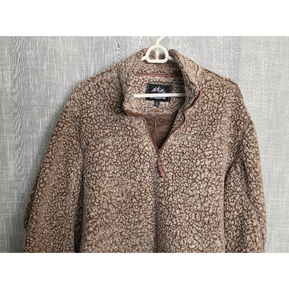 Women's Alpine Sherpa Pullover XXL Brown - Picture 3 of 5